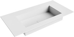 ZINK Talc Lavabo incasso solid surface 90cm. Posizione lavabo Centro.