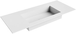 ZINK Talc Lavabo incasso solid surface 111cm. Posizione lavabo Centro.