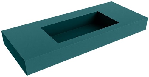ZINK Smag Lavabo suspendido de solid surface 111cm. Posición del fregadero Centro borde de 12cm de alto.