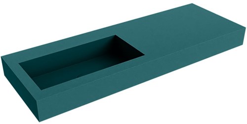 ZINK Smag Wall-Hung Basin solid surface 131cm. Position basin Left rim 12cm.