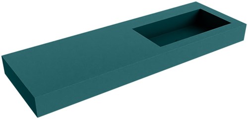 ZINK Smag Lavabo sospeso à parete solid surface 140cm. Posizione lavabo Rechts bordo 12cm.