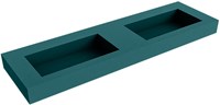 ZINK Smag Lavabo mural solid surface 161cm. Position lavabo Double rebord 12cm.